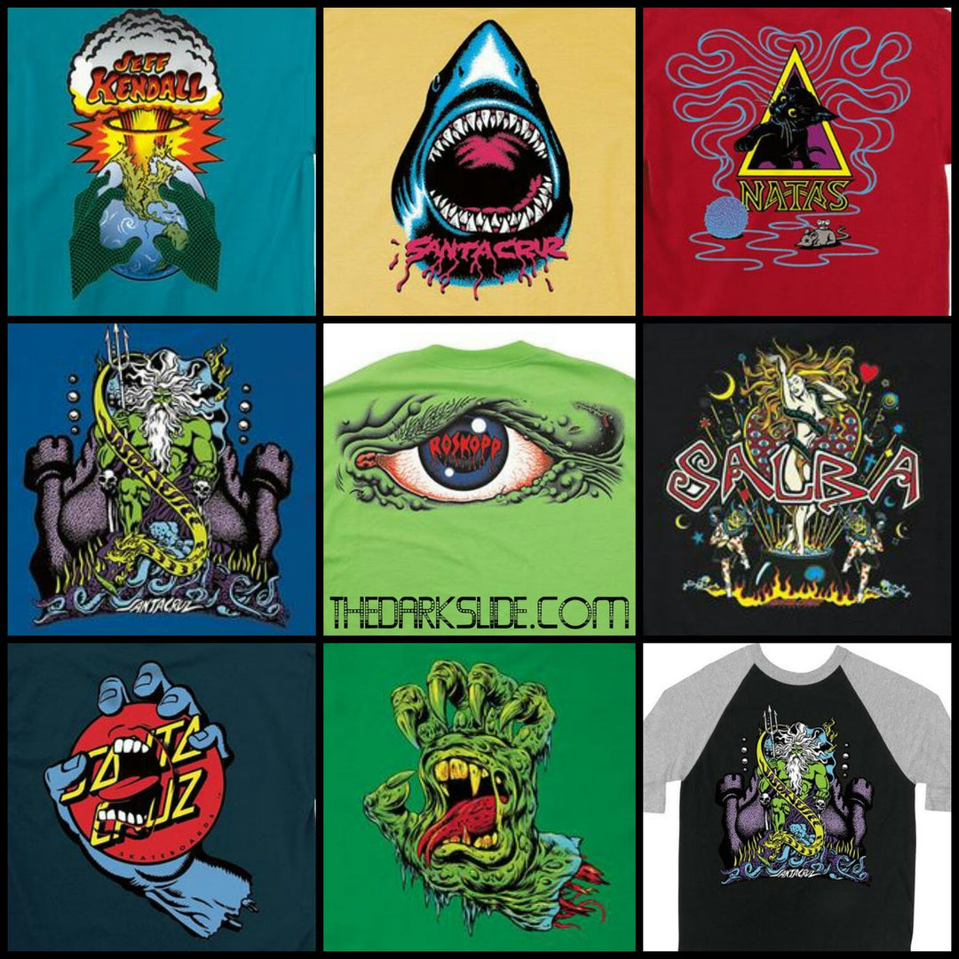 Classic & New Santa Cruz tee's just restocked!