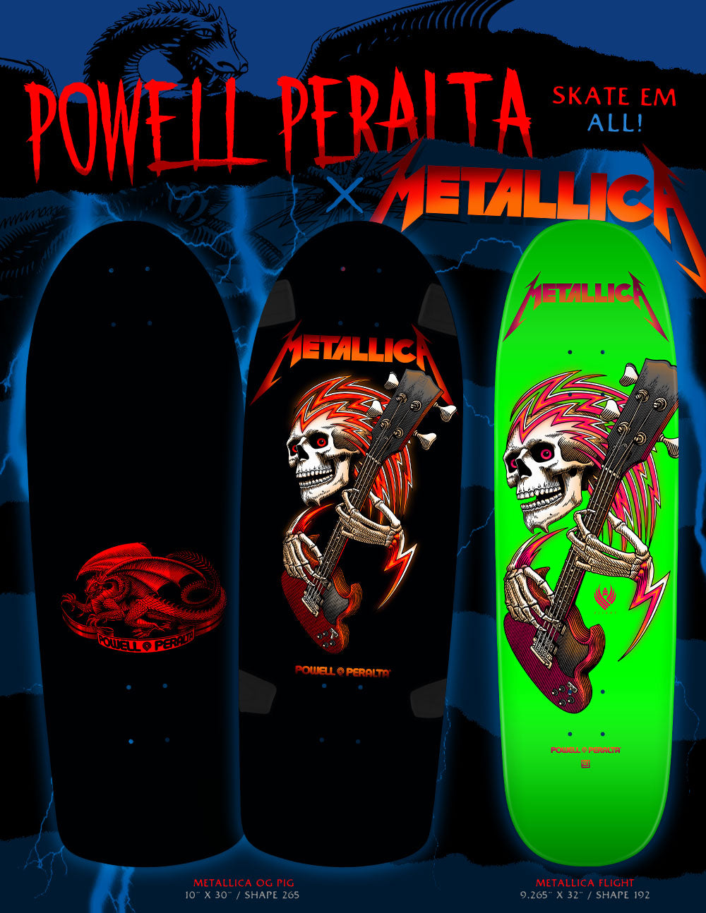 Powell Peralta x Metallica official collab coming 12/12/22