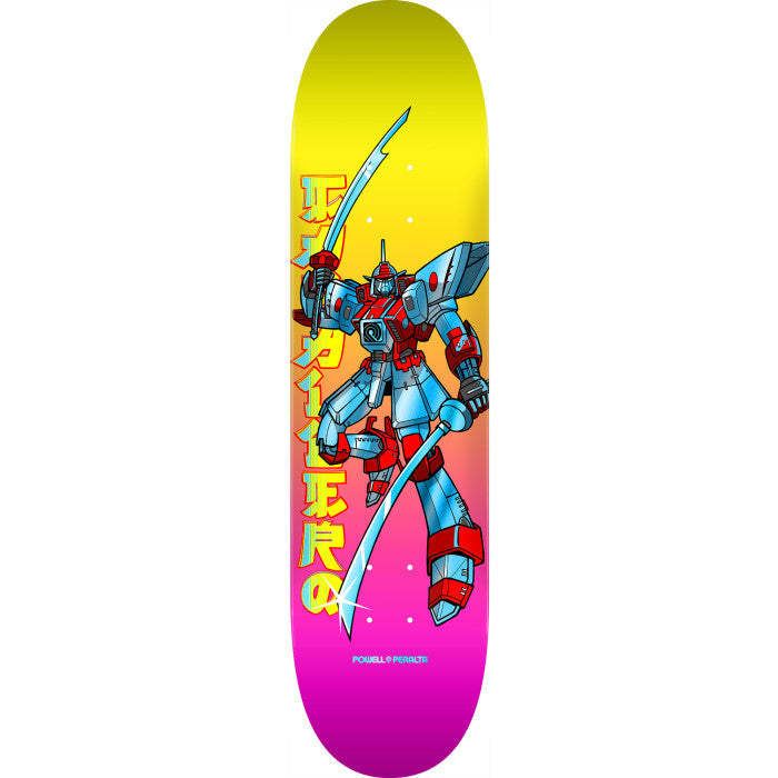 Powell Peralta Steve Caballero Gundam blue foil skateboard deck from Fall 2026