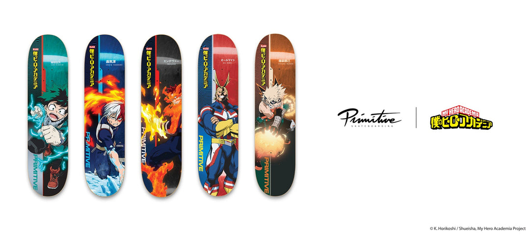 Primitive x ‘My Hero Academia’ Skate Deck Collection