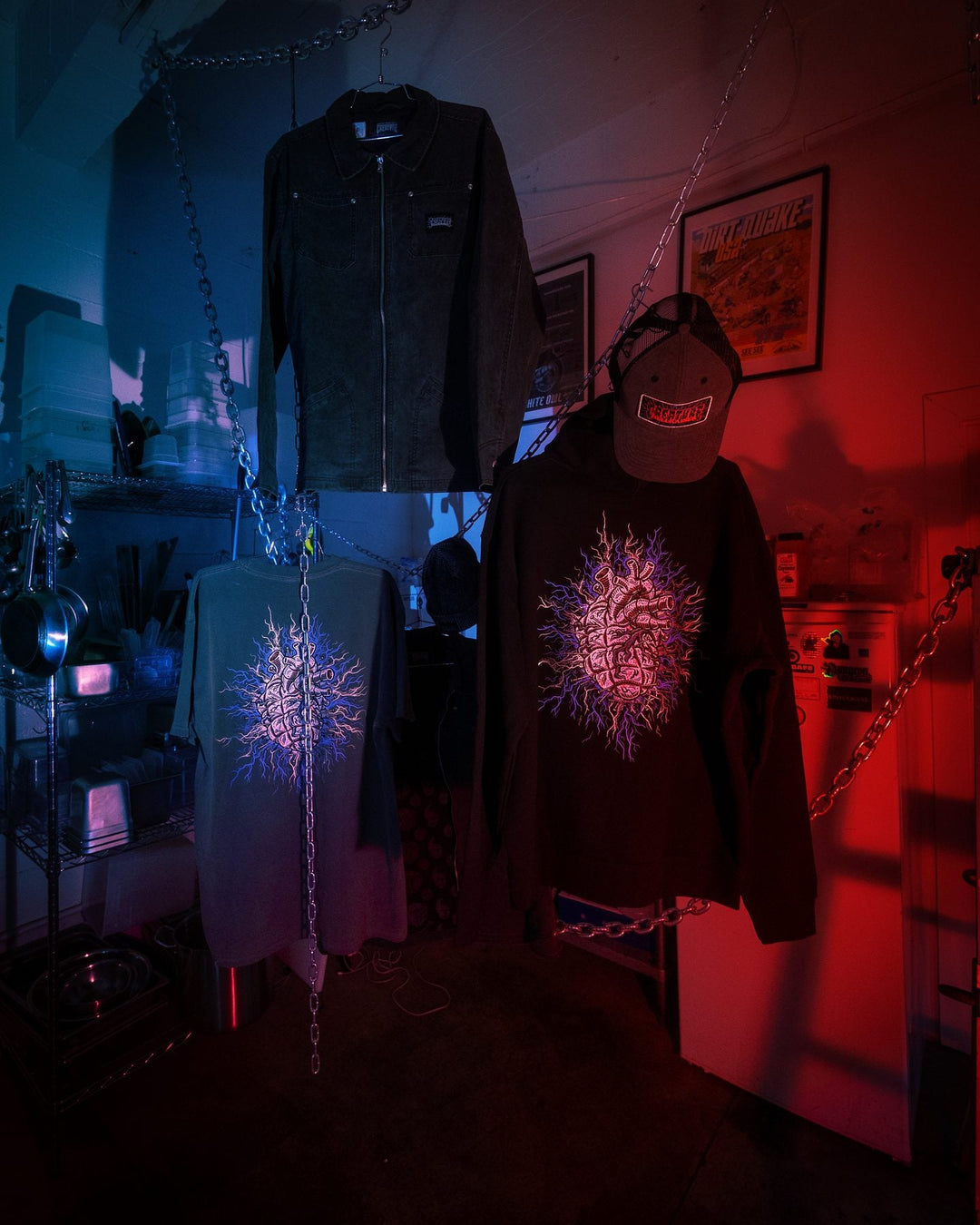 Creature Hellraiser collection: hoodie, tee, trucker hat and beanie