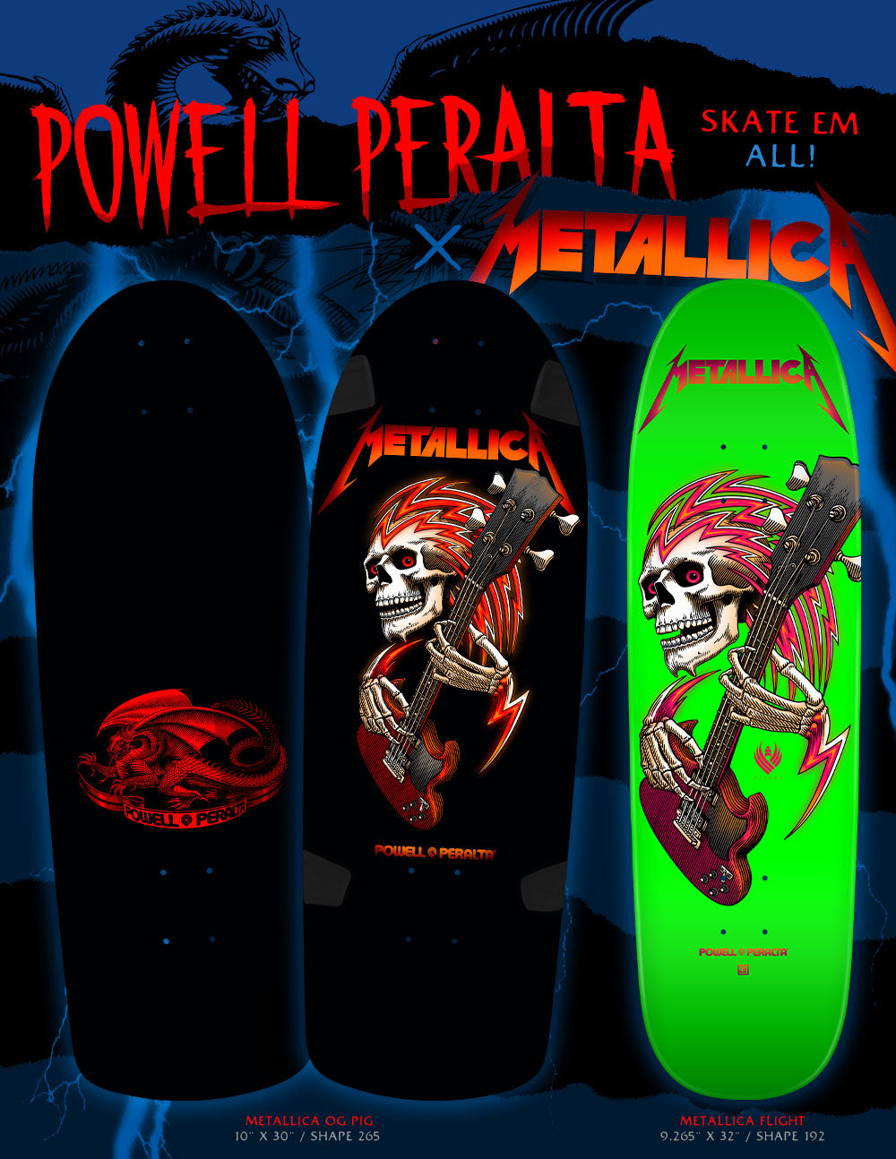 Powell Peralta x Metallica - The Dark Slide