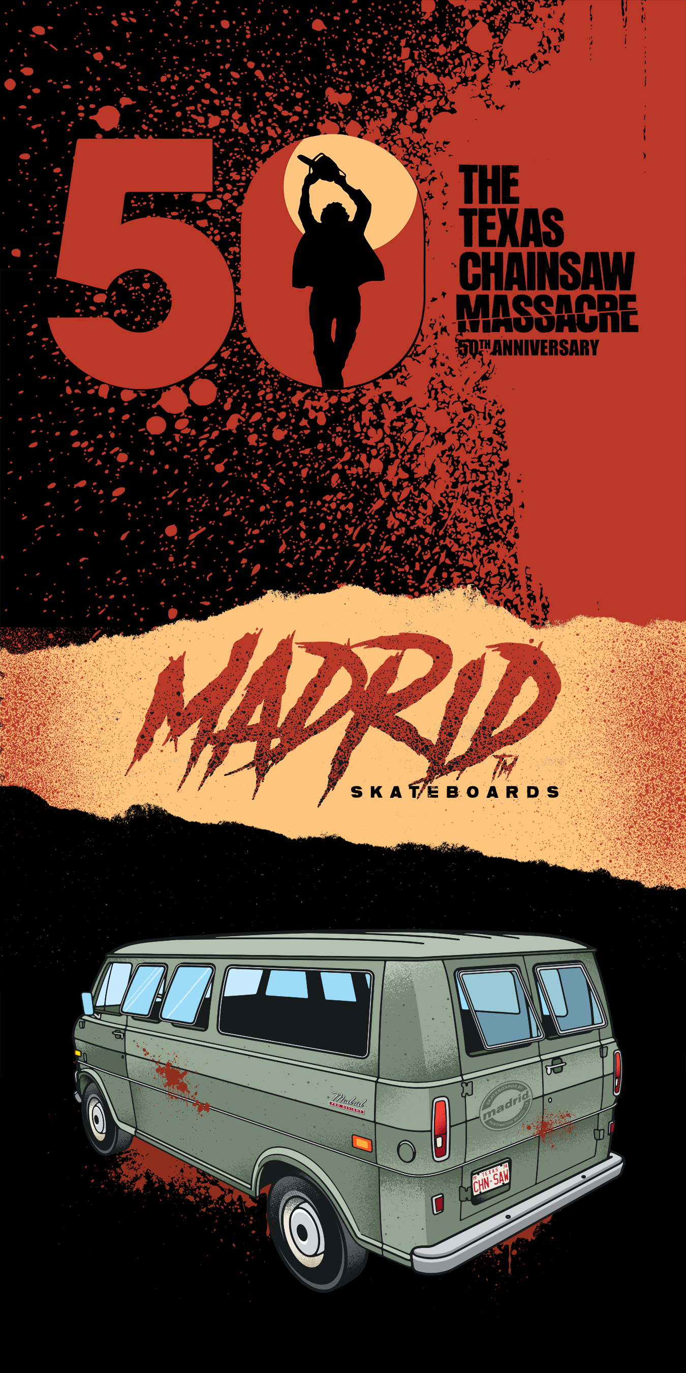 MADRID x TEXAS CHAINSAW MASSACRE 50th ANNIVERSARY
