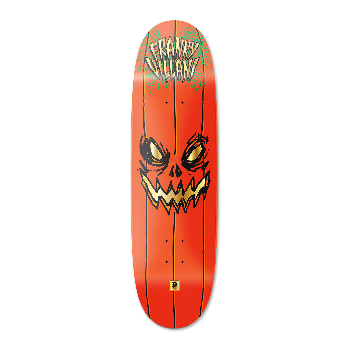 PRIMITIVE VILLANI PUMPKING 9.125" SKATEBOARD DECK The Dark Slide