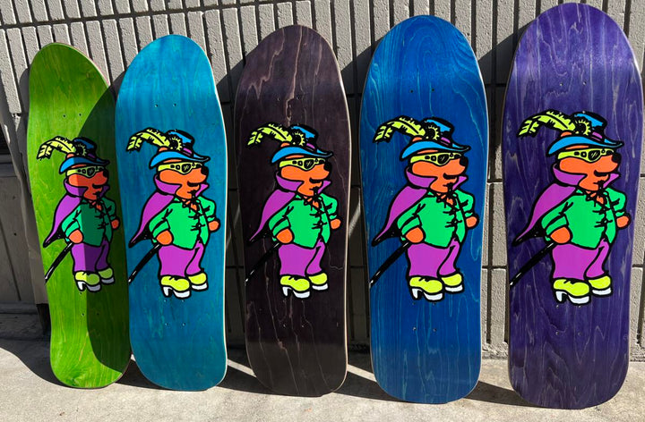 Prime Marc McKee Sticker-O-Rama "WINNIE THE PIMP BEAR" Skateboard Deck