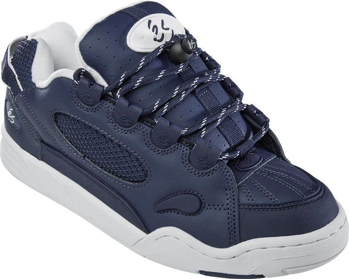 éS THE MUSKA NAVY WHITE SKATE SHOES