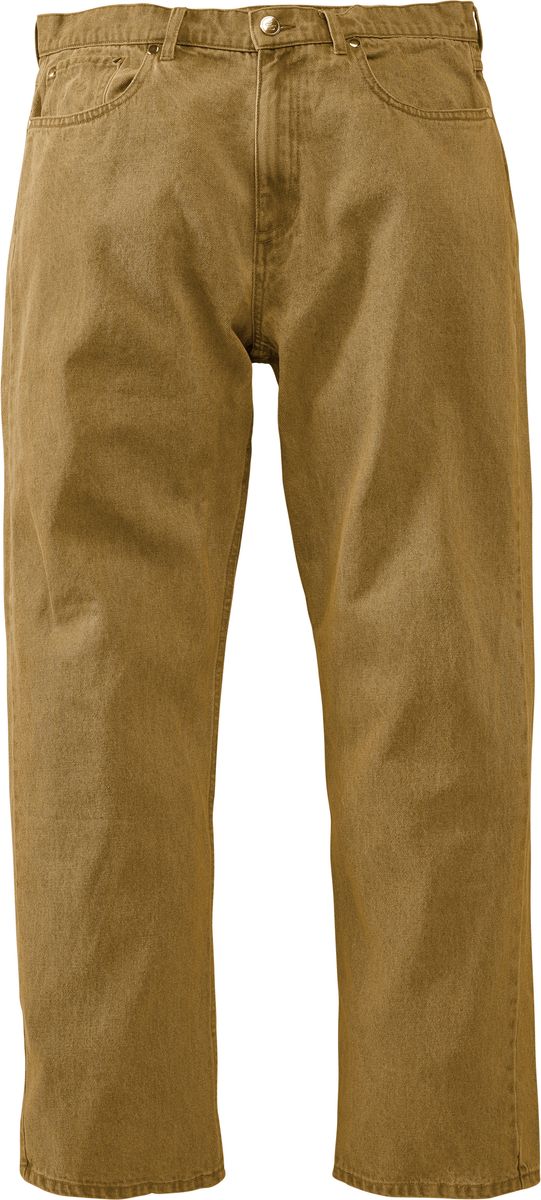 eS Brown Baggy Denim Pants