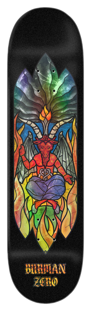**Slight Blem** Zero Burman "Baphomet" 8.5" Skateboard Deck