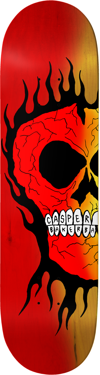 Baker Brooker Rasta Skull 8.5” (B2 Shape) Complete Skateboard