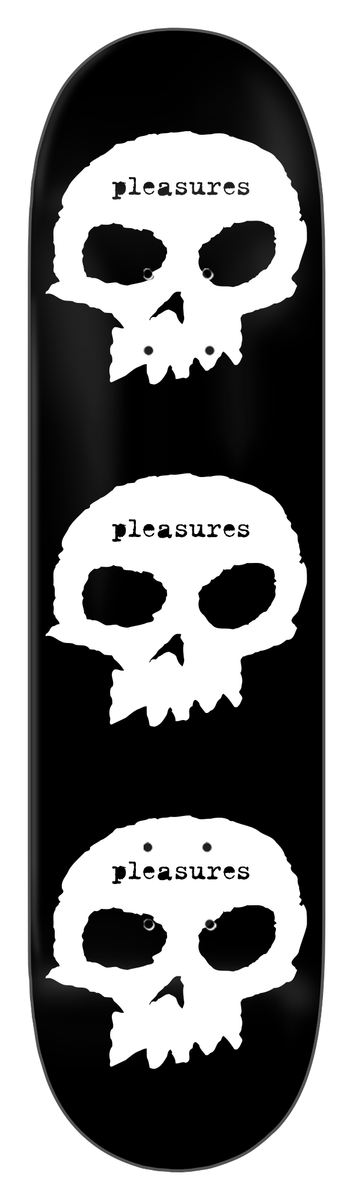 Zero x Pleasures "Skulls" 8.25" Skateboard Deck