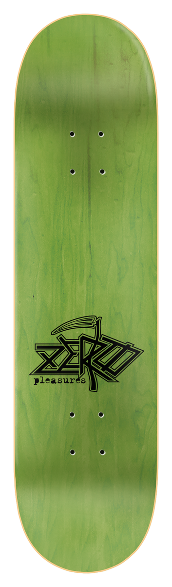 Zero x Pleasures "Death" 8.25" Skateboard Deck