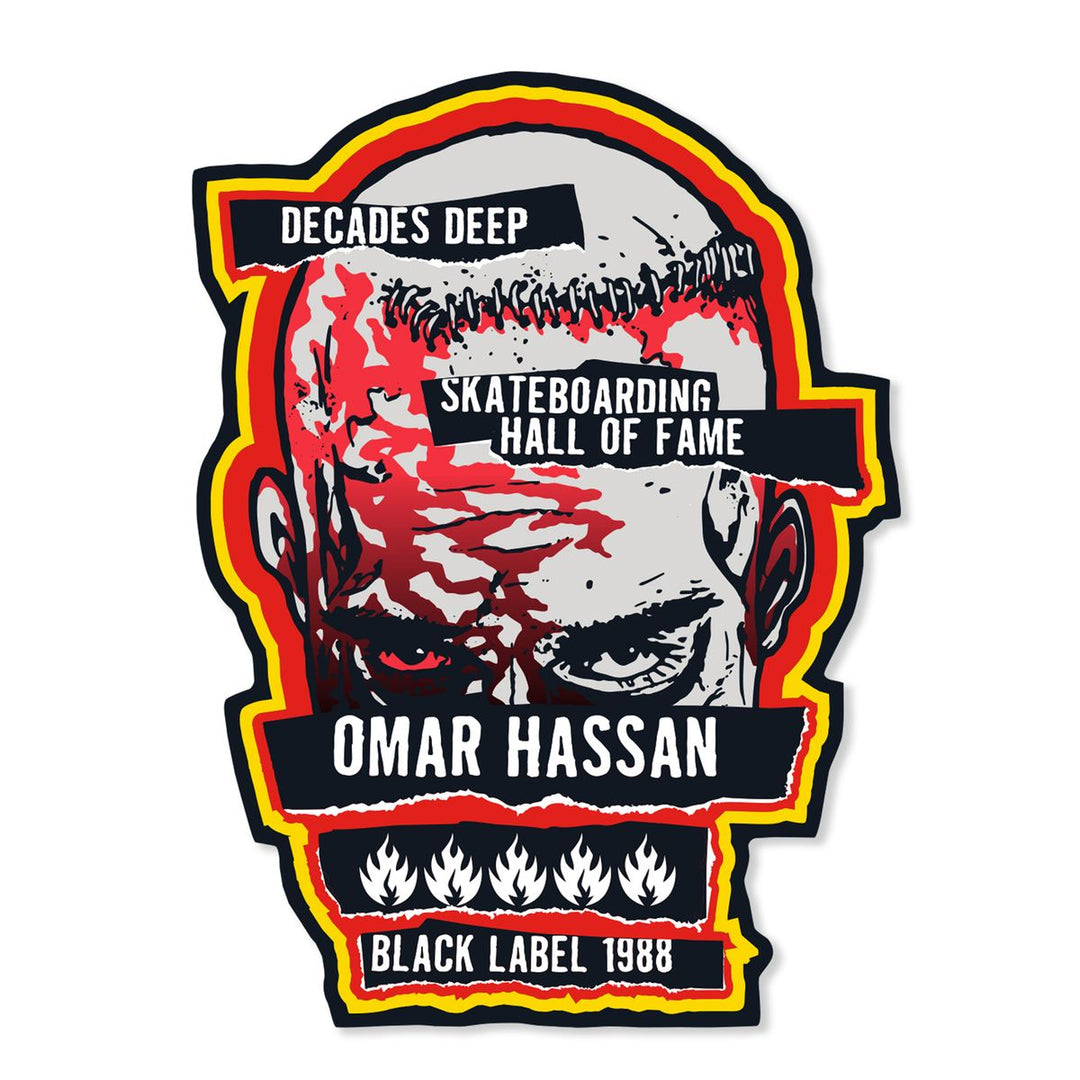 Black Label Omar Hassan "Never Stop SHOF" Sticker