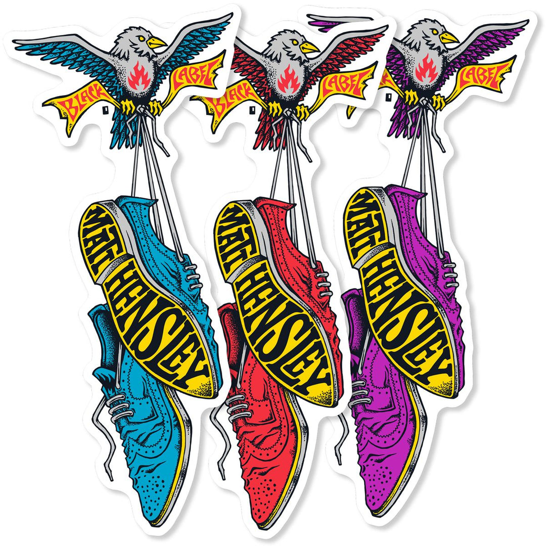 Black Label Matt Hensley "Wingtips" Sticker