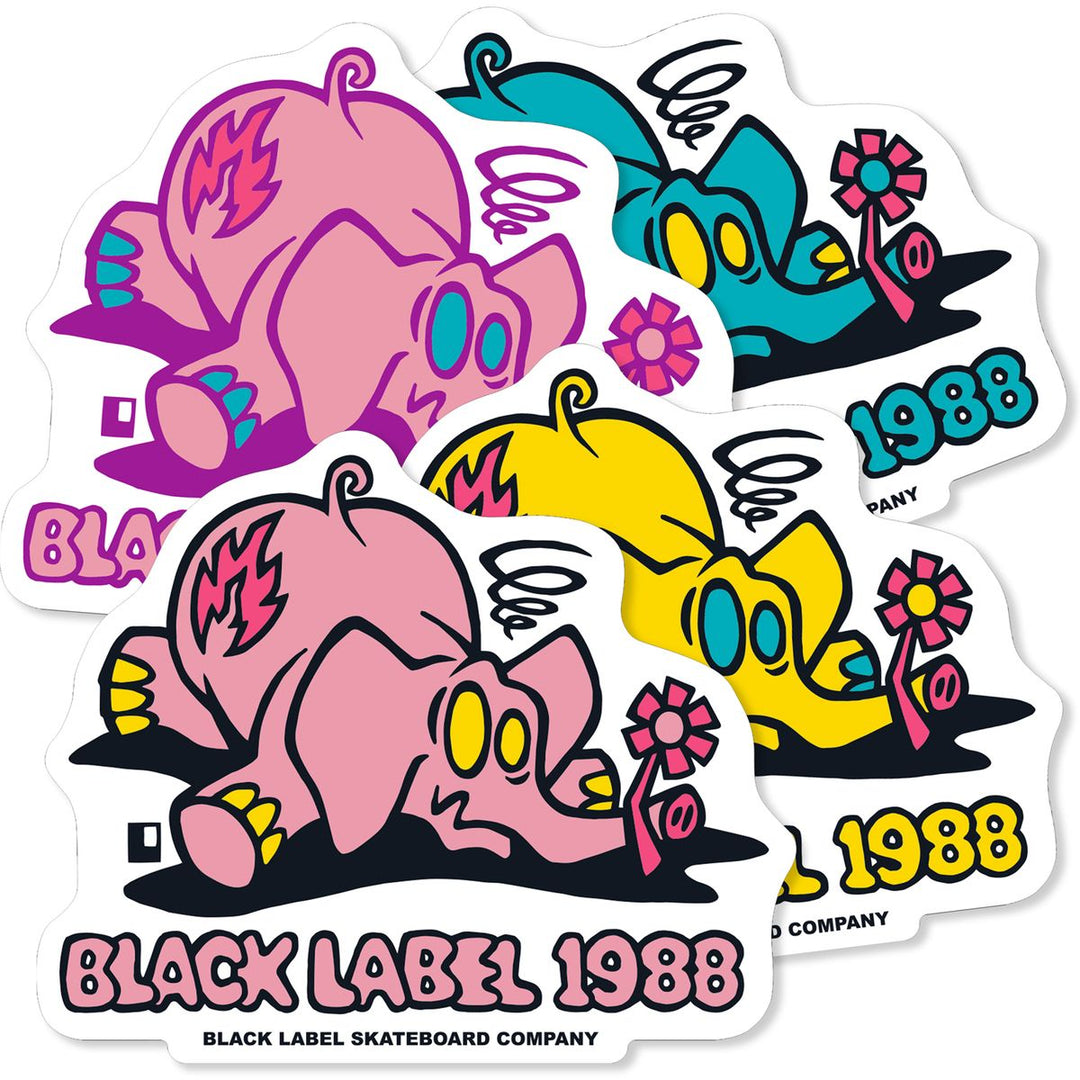 Black Label "Pink Elephant" Sticker