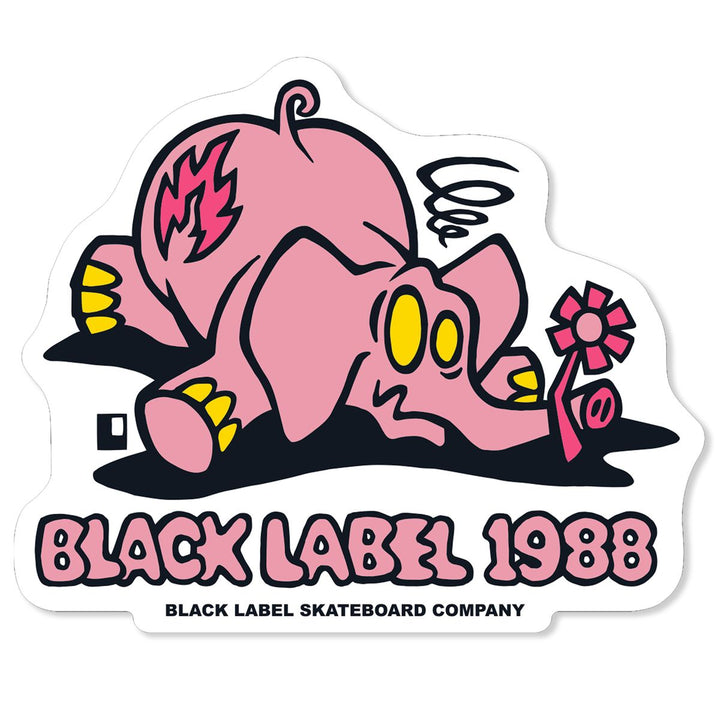 Black Label "Pink Elephant" Sticker