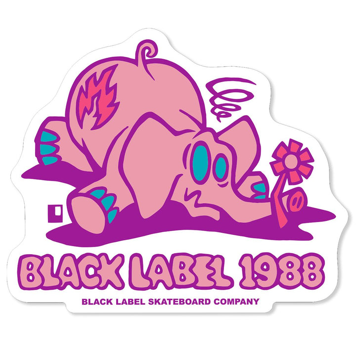Black Label "Pink Elephant" Sticker