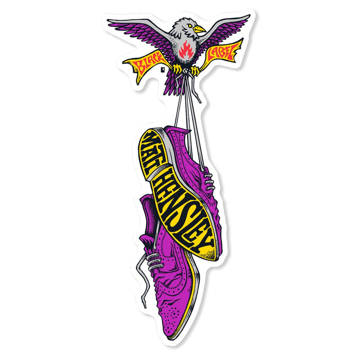 Black Label Matt Hensley "Wingtips" Sticker