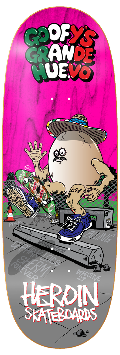 Heroin Goofy's Grande Egg 10.75" Skateboard Deck