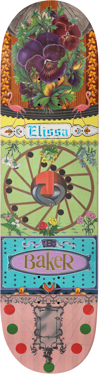 Baker Steamer Ephemera 8.25” Skateboard Deck