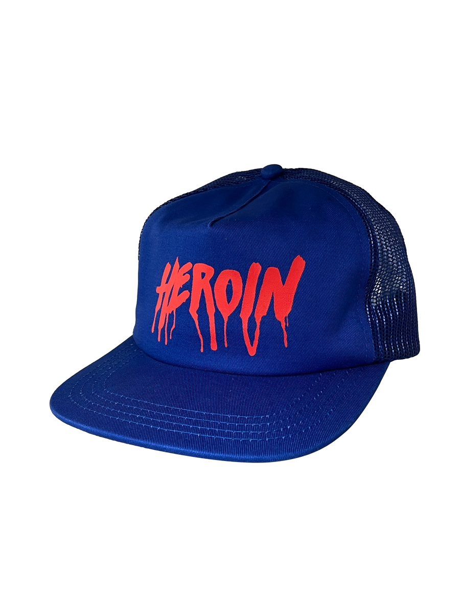Heroin "Drip" Royal Blue Trucker Snapback Hat