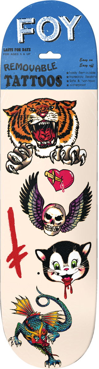 Deathwish Jamie Foy "Tattoos" 8.3875" Skateboard Deck