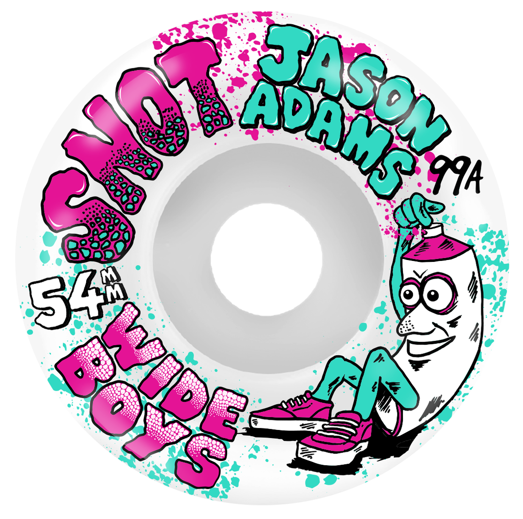 Snot Jason Adams "Wide Boys" 54mm 99a Skateboard Wheels