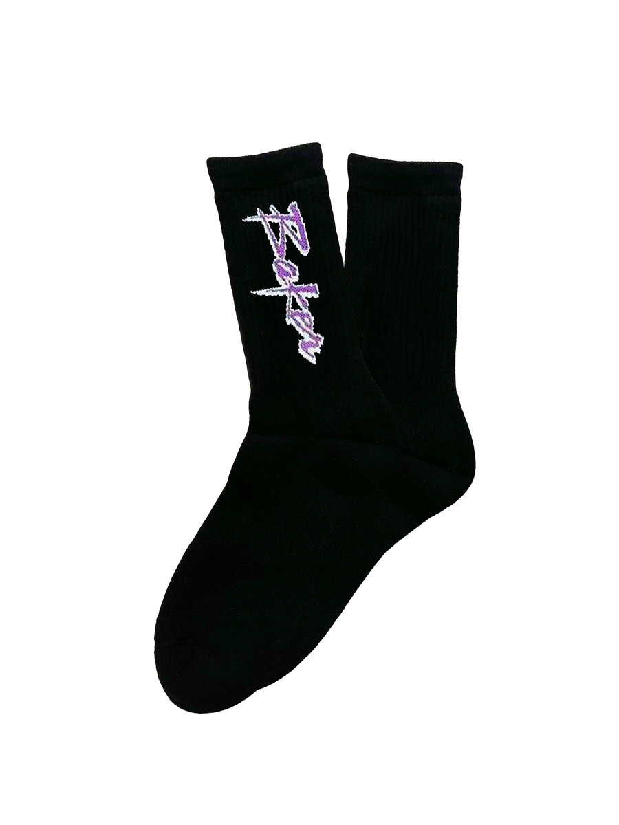 Baker Purple Pain (Black) Socks
