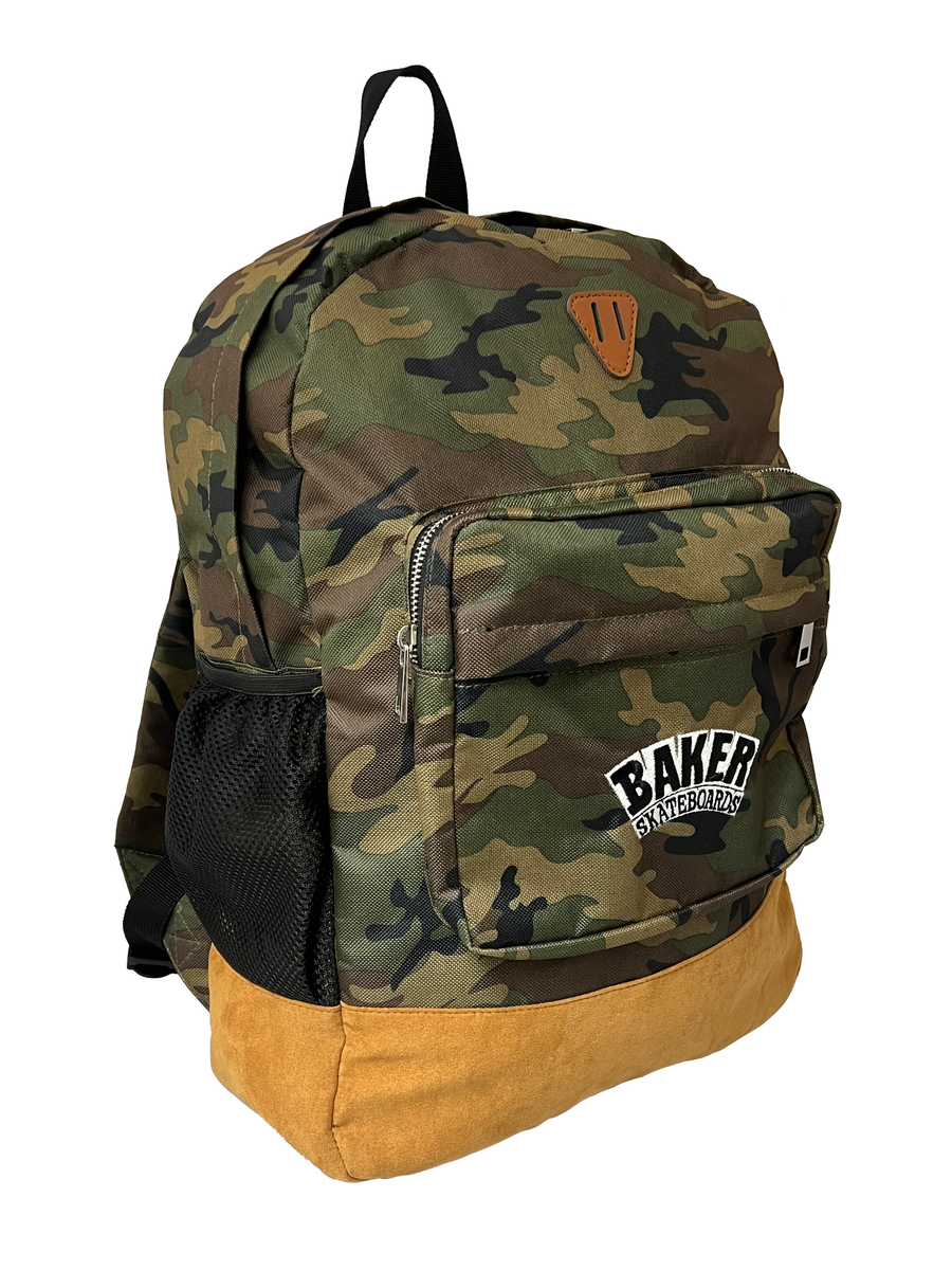 Baker "Brand Logo" Camo Backpack