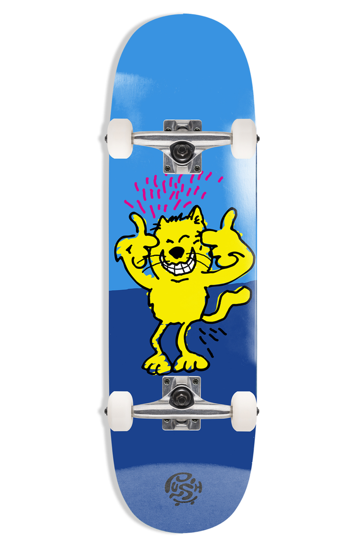 Push "Chaos Cat" 7.125" Modern Mini Complete Skateboard