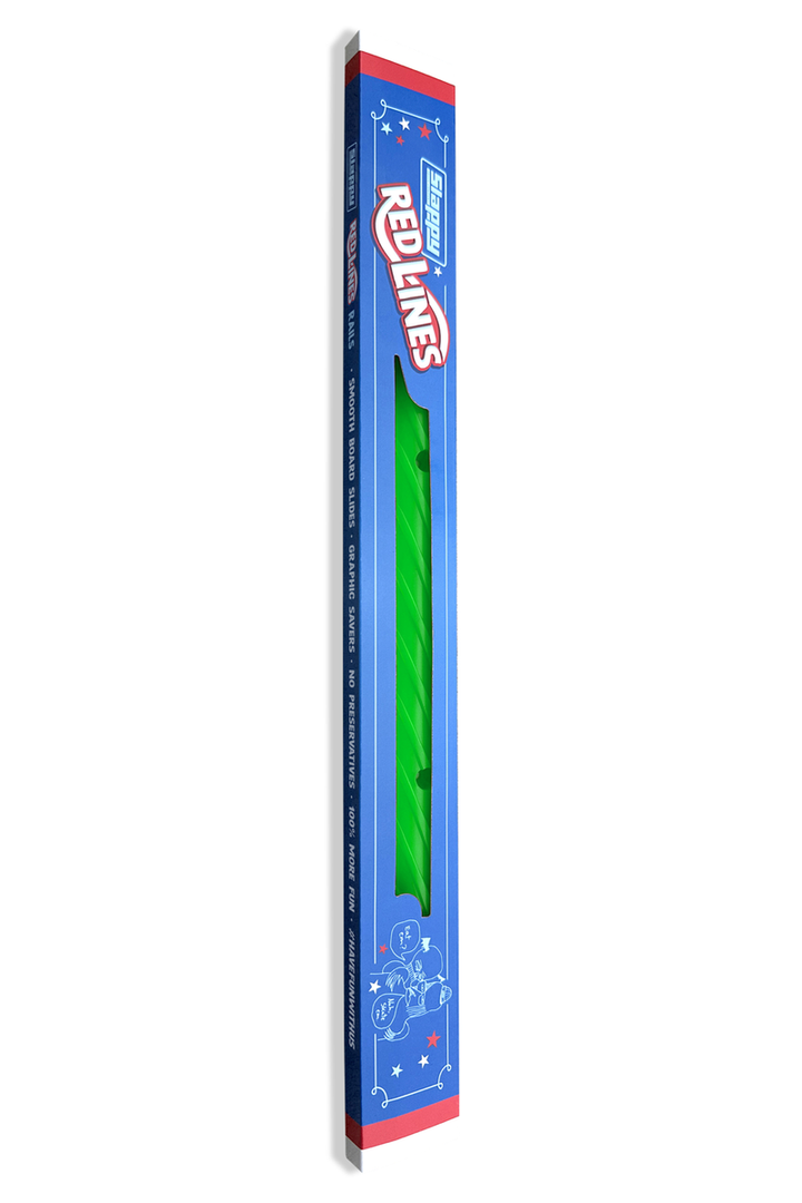 Slappy "Green Apple Lines" Skateboard Rails (Sold As Pair)