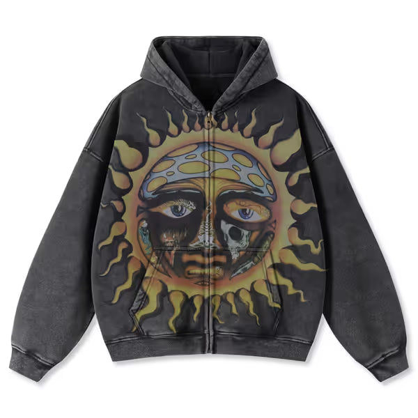 Primitive x Sublime "Rise" Zip Hooded Sweatshirt