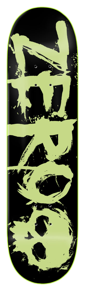 Zero "Blood Text" Glow-in-the-Dark Dipped 8.5" Skateboard Deck