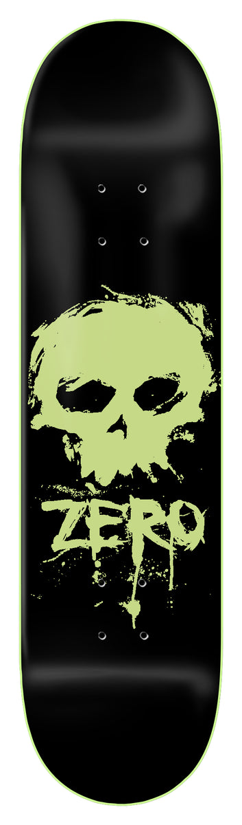 Zero "Blood Skull" Glow-in-the-Dark Dipped 8.25" Skateboard Deck
