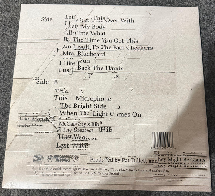 They Might Be Giants - I Like Fun [180G] Back Vinyl Record Cover
