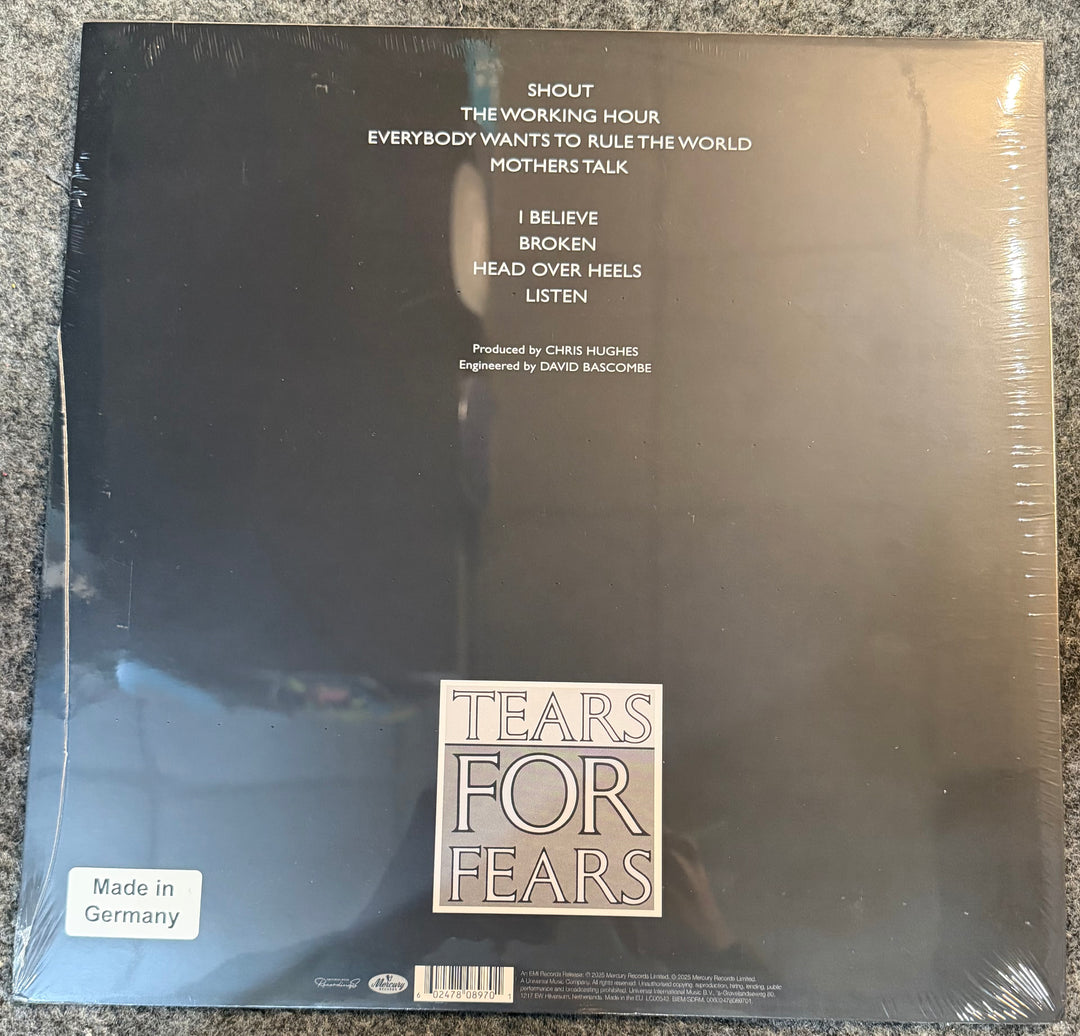 Tears For Fears - Songs From The Big Chair [Coke Bottle Clear] Back Vinyl Record Cover