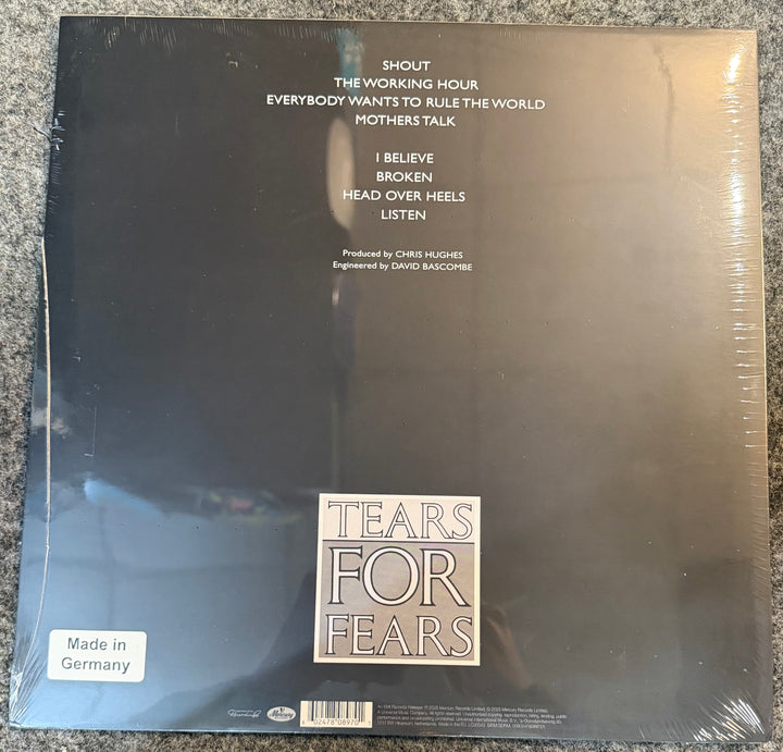 Tears For Fears - Songs From The Big Chair [Coke Bottle Clear] Back Vinyl Record Cover
