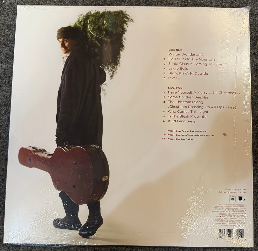 Taylor, James - James Taylor At Christmas Back Vinyl Record Cover
