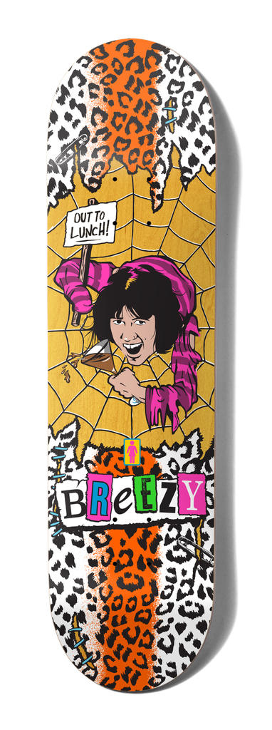 GIRL GEERING "OUT TO LUNCH" 8.5" SKATEBOARD DECK