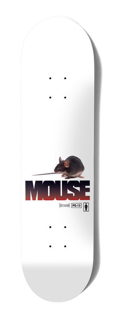 GIRL CARROLL MOUSE ONE OFF 8.5" TWIN TAIL SKATEBOARD DECK