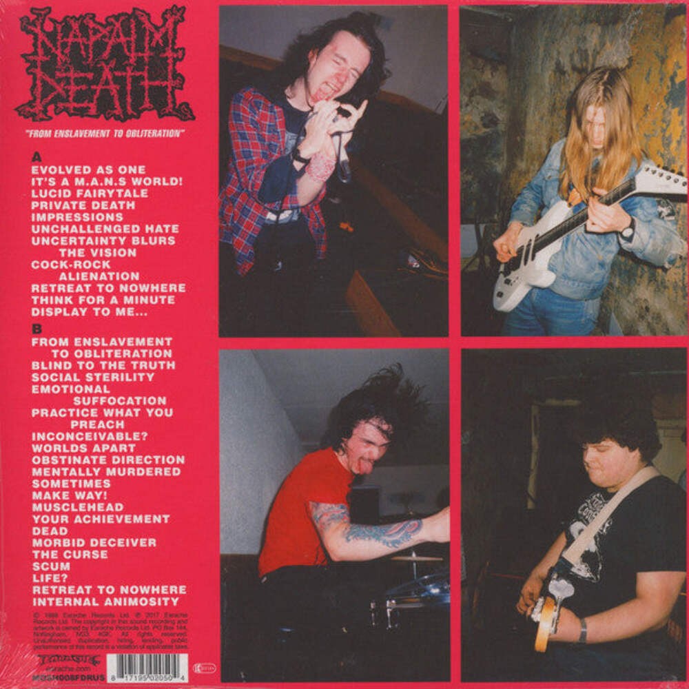 Napalm Death - From Enslavement To Obliteration Vinyl LP Record
