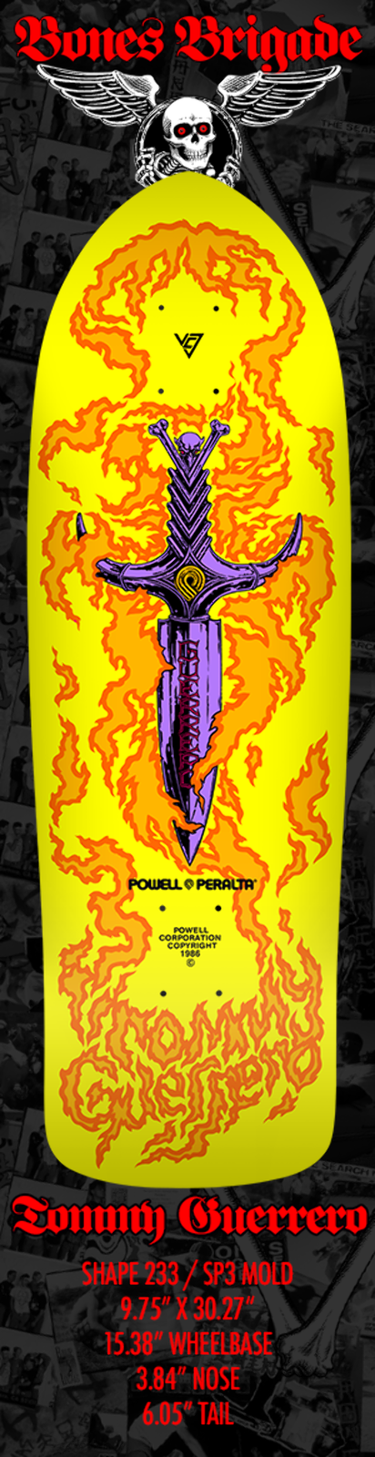 Powell Peralta Bones Brigade Series 15 Skateboard Deck Hawk, Caballero, McGill,