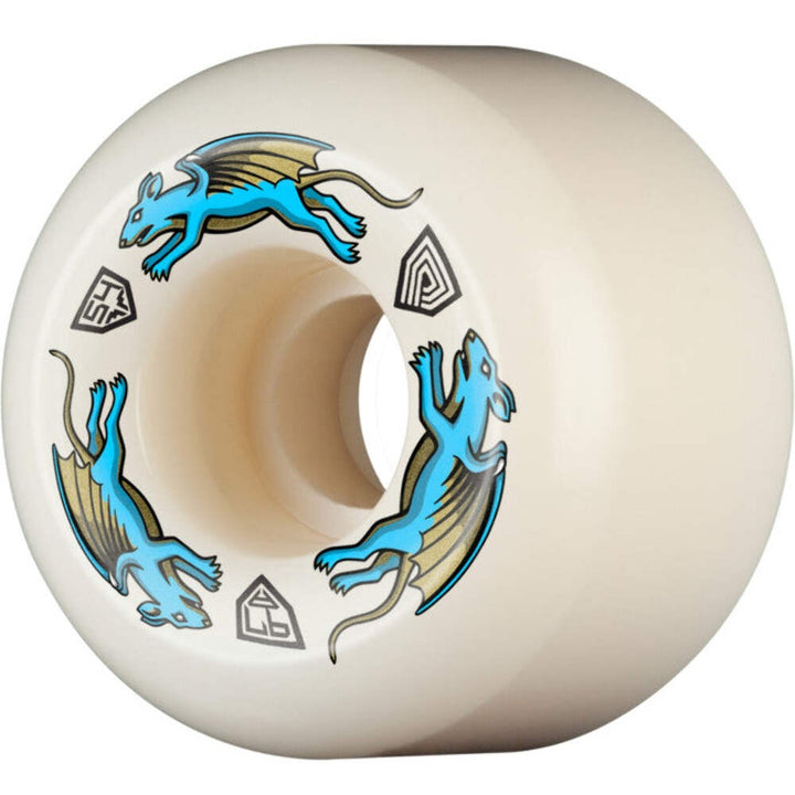 POWELL PERALTA NANO RATS ASYMMETRICAL AA2 54mm 97a SKATEBOARD WHEELS