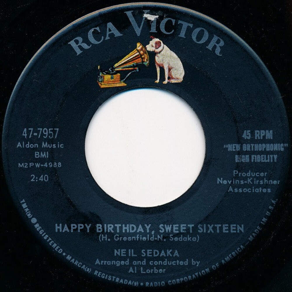 Neil Sedaka – Happy Birthday, Sweet Sixteen / Don't Lead Me On Vinyl 7" Record *