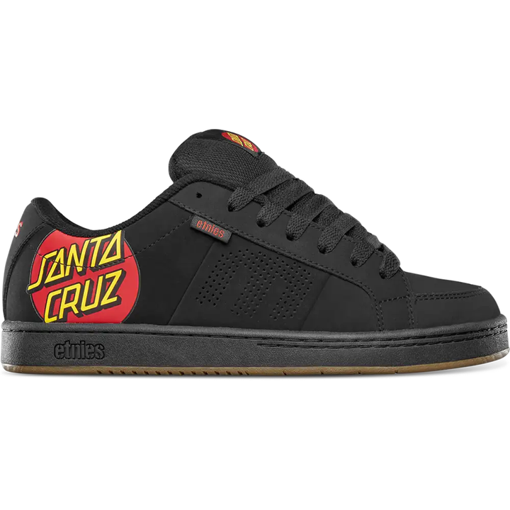 ETNIES x SANTA CRUZ KINGPIN BLACK SKATEBOARD SHOES