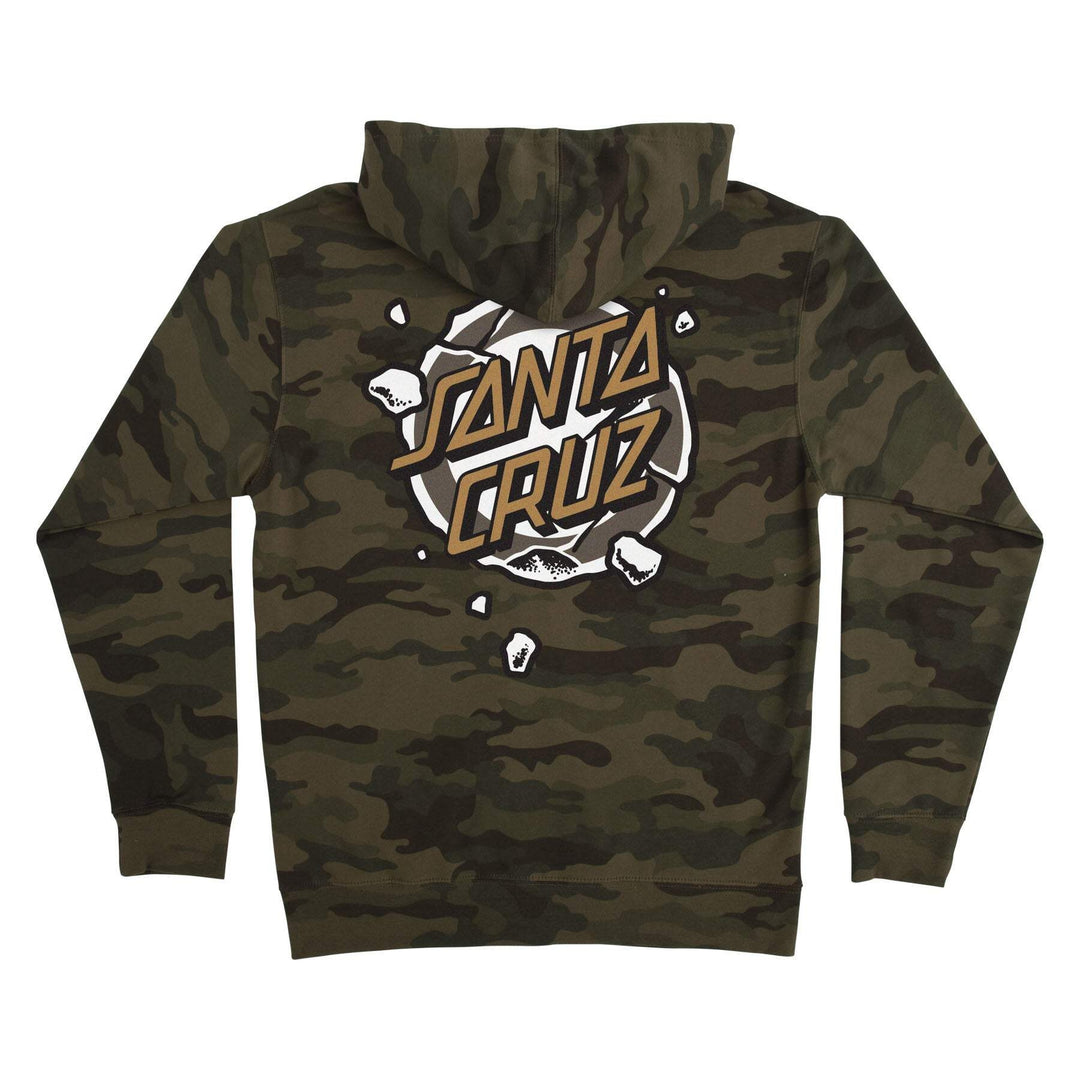 SANTA CRUZ ROSKOPP DESTRUCT DOT ZIP-UP SWEATSHIRT