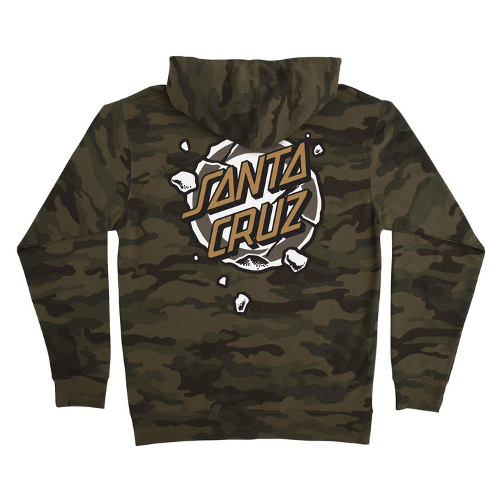 SANTA CRUZ ROSKOPP DESTRUCT DOT ZIP-UP SWEATSHIRT