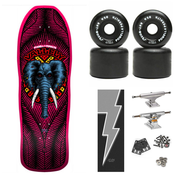 Powell Peralta Mike Vallely Elephant Pink [Autographed] 9.85" Complete Skateboar