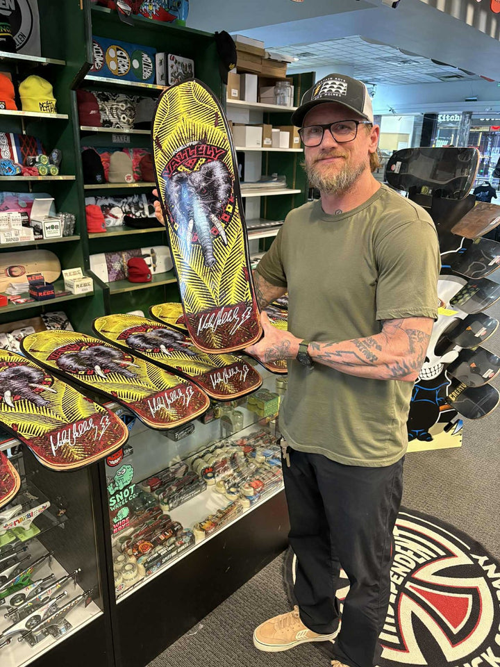 Powell Peralta Mike Vallely Elephant "Public Domain" [Autograph] Skateboard Deck