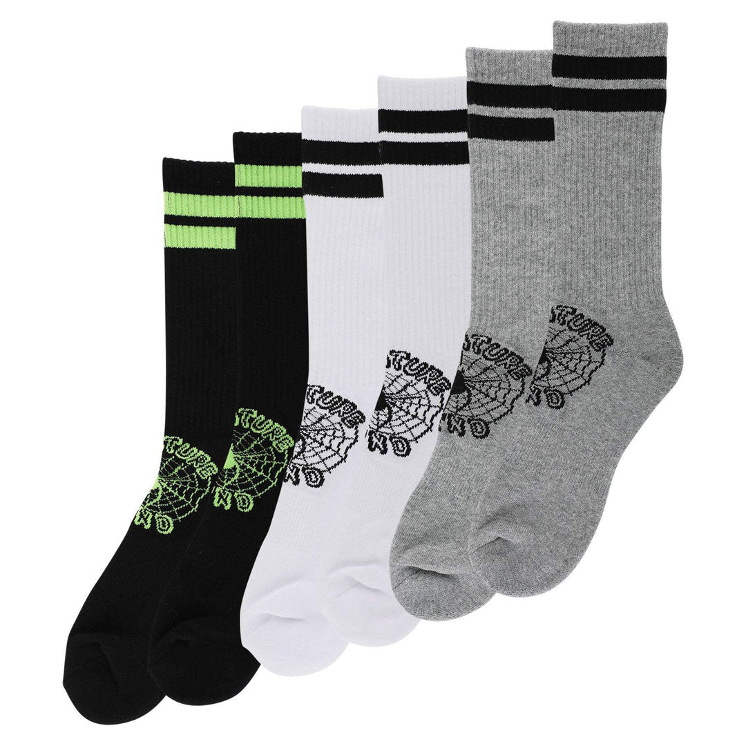 Creature Skateboards Web Crew Socks 3-Pack