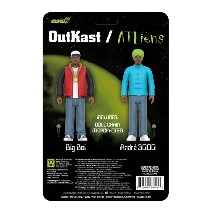 Super7 x Outkast - Andre 3000 - Big Boi (ATLIENS) ReAction Figures